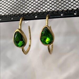 Green Crystal Earrings